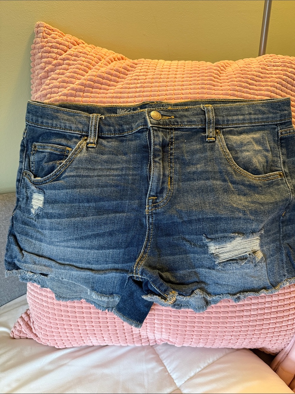 Mossino Blue Denim Jean Shorts